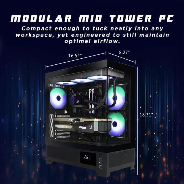 ZOTAC Gaming MEK AI-Enhanced Gaming PC MEK5080A9700XBG5V1N - AMD Ryzen 7 9700X 5.5GHz NVIDIA GeForce RTX 5080 32GB DDR5 RGB 2TB NVMe M.2 SSD 1000W 80+ GOLD PSU WiFi 7 Windows 11 Home