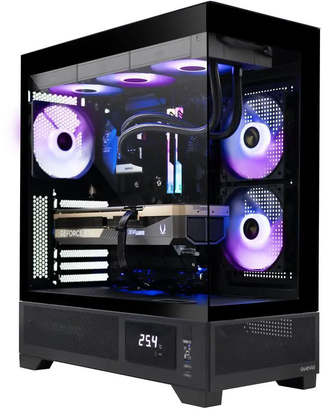 ZOTAC Gaming MEK AI-Enhanced Gaming PC MEK5080A9700XBG5V1N - AMD Ryzen 7 9700X 5.5GHz NVIDIA GeForce RTX 5080 32GB DDR5 RGB 2TB NVMe M.2 SSD 1000W 80+ GOLD PSU WiFi 7 Windows 11 Home