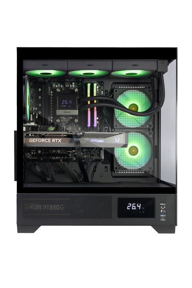 ZOTAC MEK AI-Enhanced Gaming PC Desktop Computer - NVIDIA GeForce RTX 5070 AMD Ryzen 5 7600X Up To 5.3GHz 32GB RGB DDR5 2TB NVME M.2 SSD 850W 80+ GOLD PSU WiFi 5 BT 5.2 Windows 11 Home 64-bit