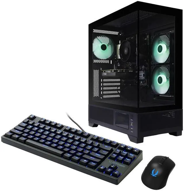 ZOTAC MEK AI-Enhanced Gaming PC Desktop Computer - NVIDIA GeForce RTX 3050 AMD Ryzen 5 5500 4.2GHz 16GB DDR4 500GB NVME M.2 SSD 650W 80+ GOLD PSU WiFi 6E Windows 11 Home 64-bit