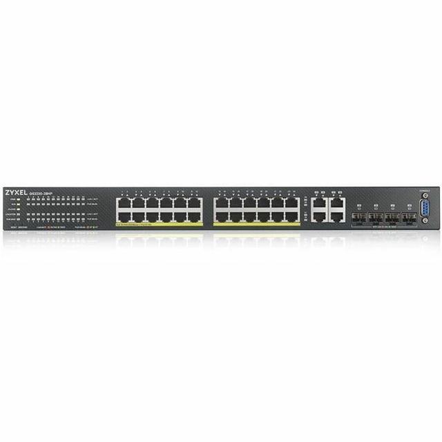 ZyXEL GS2220-28HP GS2220-28HP 24-Port Gigabit L2+ Managed And Nebula Pro Cloud Managed Switch 24 PoE+ Ports At 375W With 4 SFP Uplinks