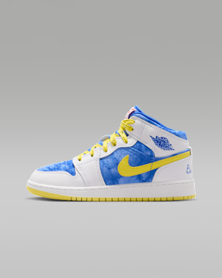 Nike Air Jordan 1 Mid Sneaker School Big Kids' Shoes
