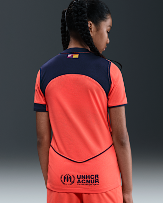 Nike FC Barcelona 2025/26 Stadium Third Big Kids' Nike Dri-FIT Total 90 Soccer Replica Jersey
