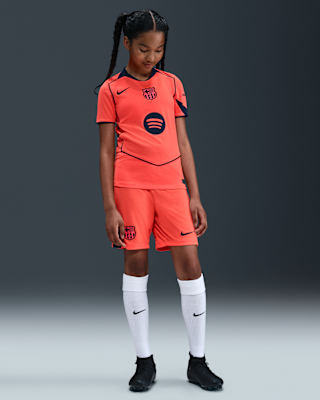 Nike FC Barcelona 2025/26 Stadium Third Big Kids' Nike Dri-FIT Total 90 Soccer Replica Jersey