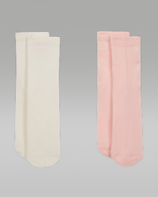 Nike Jordan Big Kids' Sparkle Mesh Half Crew Socks (2 Pairs)