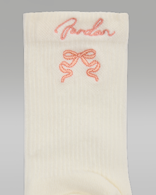 Nike Jordan Big Kids' Sparkle Mesh Half Crew Socks (2 Pairs)