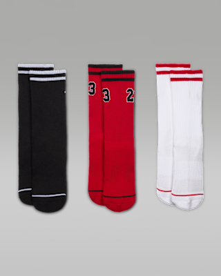 Nike Jordan Big Kids' Varsity Jersey Crew Socks (3 Pairs)