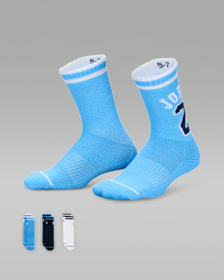 Nike Jordan Big Kids' Varsity Jersey Crew Socks (3 Pairs)