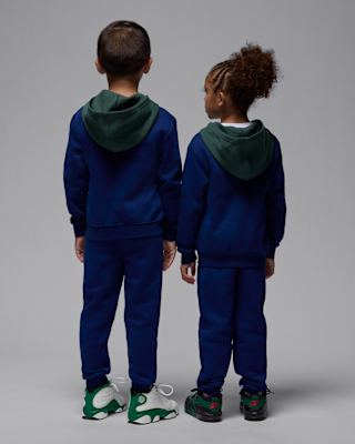 Nike Jordan Brooklyn Fleece Little Kids' 2-Piece Full-Zip Hoodie Set