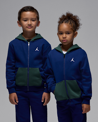Nike Jordan Brooklyn Fleece Little Kids' 2-Piece Full-Zip Hoodie Set