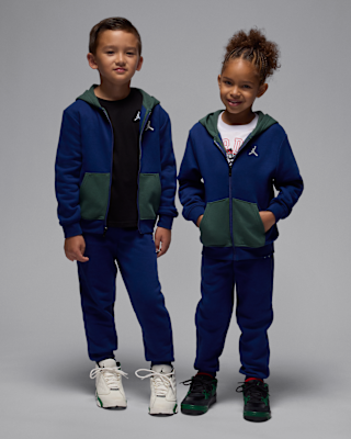 Nike Jordan Brooklyn Fleece Little Kids' 2-Piece Full-Zip Hoodie Set
