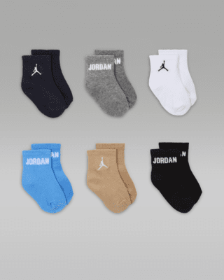 Nike Jordan Everyday Essentials Baby /Toddler Ankle Socks (6 Pairs)