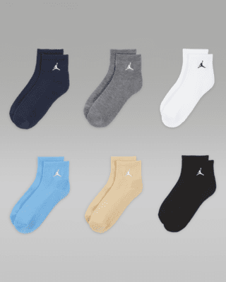 Nike Jordan Everyday Essentials Big Kids' Ankle Socks (6 Pairs)