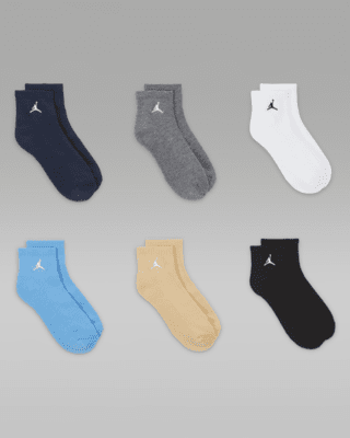 Nike Jordan Everyday Essentials Big Kids' Ankle Socks (6 Pairs)