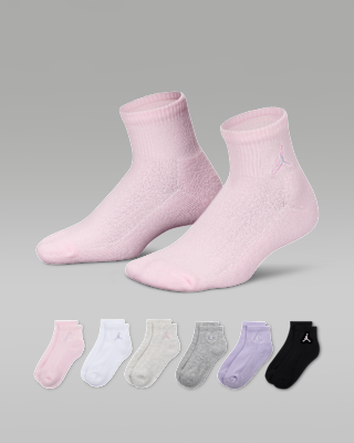 Nike Jordan Everyday Essentials Big Kids' Ankle Socks (6 Pairs)
