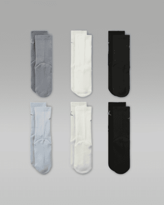 Nike Jordan Everyday Essentials Big Kids' Crew Socks (6 Pairs)