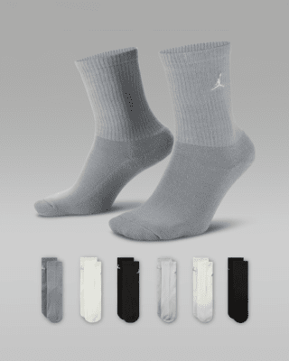 Nike Jordan Everyday Essentials Big Kids' Crew Socks (6 Pairs)