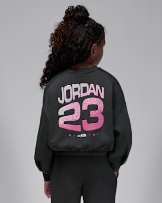Nike Jordan Jumpman Club Little Kids' Pleated Fleece Crew