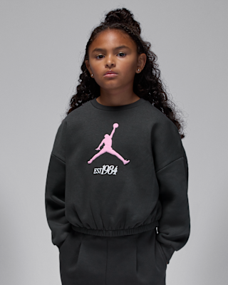 Nike Jordan Jumpman Club Little Kids' Pleated Fleece Crew
