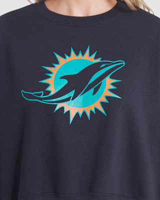 Nike Miami Dolphins Rivalries Collection Oversized Women's Nike NFL Pullover Crew