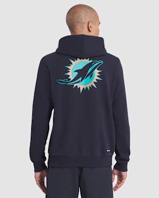 Nike Miami Dolphins Rivalries Collection Sideline Men's Nike Dri-FIT NFL Pullover Hoodie