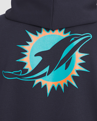 Nike Miami Dolphins Rivalries Collection Sideline Men's Nike Dri-FIT NFL Pullover Hoodie