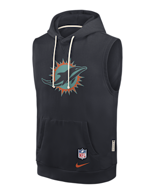 Nike Miami Dolphins Rivalries Collection Sideline Men's Nike Dri-FIT NFL Sleeveless Pullover Hoodie