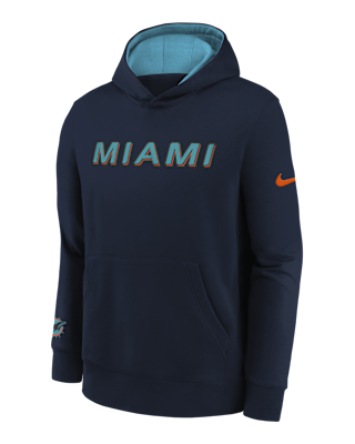 Nike Miami Dolphins Rivalry Club Big Kids' Nike NFL Pullover Hoodie