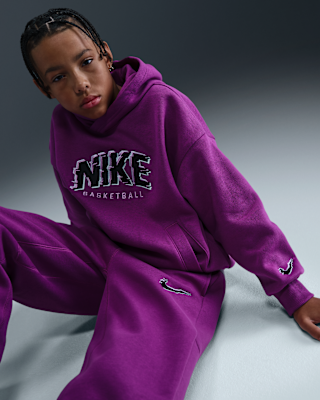 Nike Nike Culture Of Basketball Big Kids' Pullover Fleece Hoodie