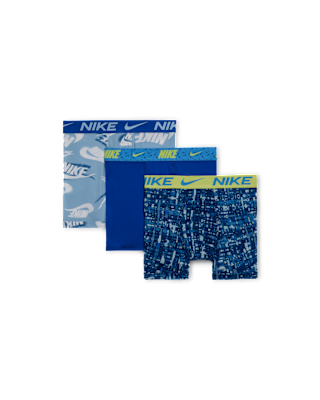 Nike Nike Dri-FIT Micro Print Big Kids' Boxer Briefs (3 Pairs)