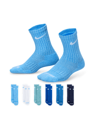 Nike Nike Dri-FIT Performance Basics Big Kids' Crew Socks (6 Pairs)