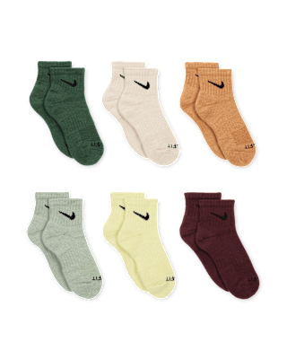 Nike Nike Dri-FIT Performance Basics Little Kids' Quarter Socks (6 Pairs)