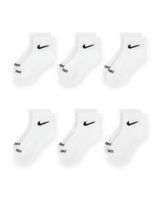 Nike Nike Dri-FIT Performance Basics Little Kids' Quarter Socks (6 Pairs)