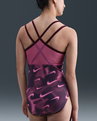 Nike Nike Gymnastics Nike Smoky Swoosh Training Leotard