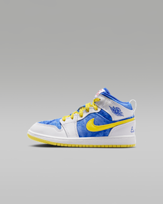 Nike Jordan 1 Mid Sneaker School Little Kids' Shoes