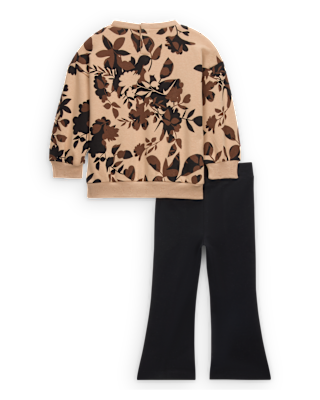 Nike Nike Little Kids' Floral Camo Crew And Leggings Set