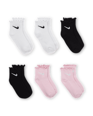 Nike Nike Little Kids' Lettuce Welt Ankle Socks (6 Pairs)