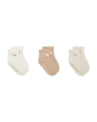Nike Nike Baby Swoosh Ankle Gripper Socks (3-Pairs)