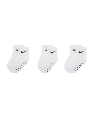 Nike Nike Baby Swoosh Ankle Gripper Socks (3-Pairs)