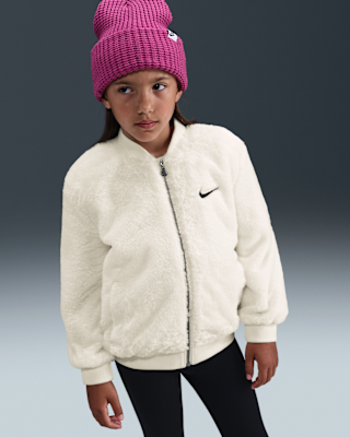 Nike Nike Little Kids' Faux Fur Bomber Jacket