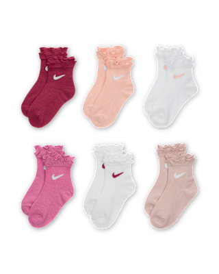 Nike Nike Little Kids' Ruffle Ankle Socks (6 Pairs)