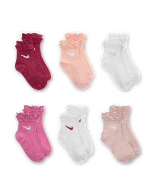 Nike Nike Little Kids' Ruffle Ankle Socks (6 Pairs)