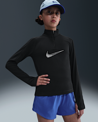 Nike Nike Pro Big Kids' (Girls') Dri-FIT 1/4-Zip Top