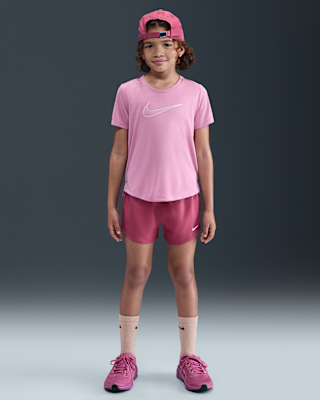 Nike Nike One Big Kids' (Girls') Dri-FIT High-Waisted Woven Training Shorts