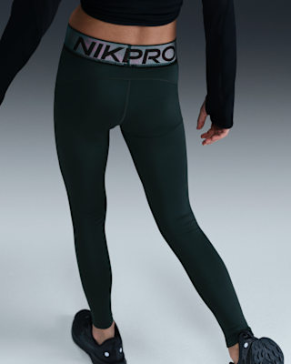 Nike Nike Pro Big Kids' (Girls') Dri-FIT Leggings With Shine Accents