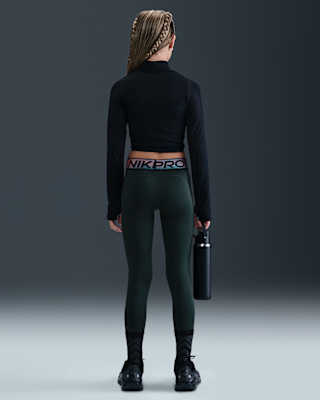 Nike Nike Pro Big Kids' (Girls') Dri-FIT Leggings With Shine Accents
