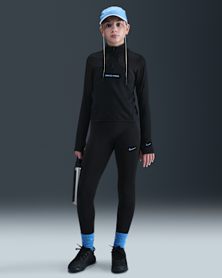 Nike Nike Pro Big Kids' (Girls') Therma-FIT 1/2-Zip Long-Sleeve Top