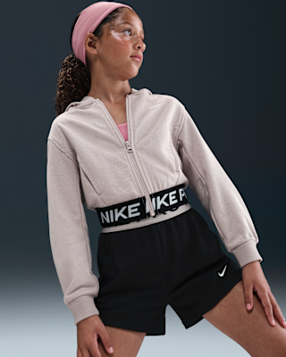 Nike Nike Pro Fleece Big Kids' (Girls') Dri-FIT Full-Zip Hoodie