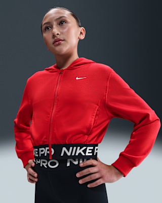 Nike Nike Pro Fleece Big Kids' (Girls') Dri-FIT Full-Zip Hoodie