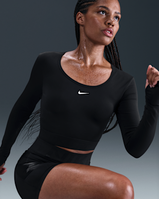 Nike Nike Pro Women's Dri-FIT Cropped Long-Sleeve Top